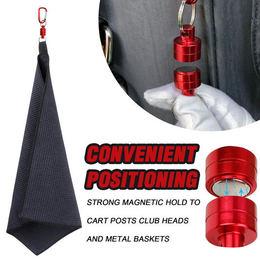 MagTowel Pro – Magnetic Microfiber Golf Towel for Quick Club & Ball Cleaning