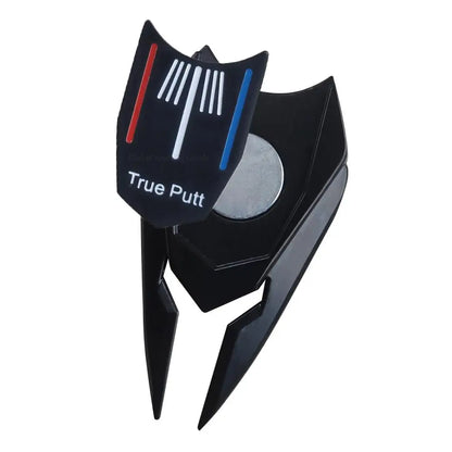 Magnetic Golf Divit Repair Tool with 3-Line Aiming Ball Marker