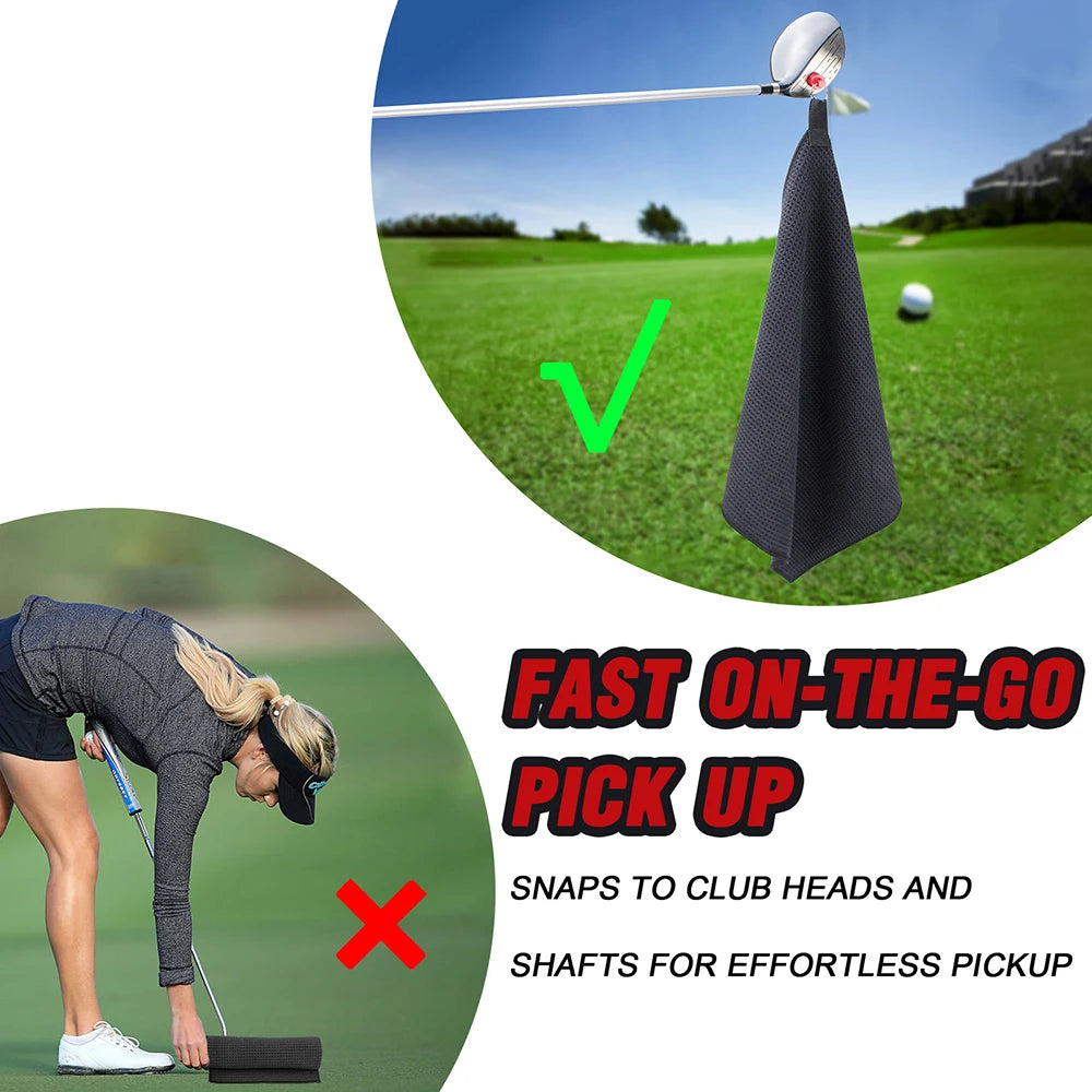 MagTowel Pro – Magnetic Microfiber Golf Towel for Quick Club & Ball Cleaning
