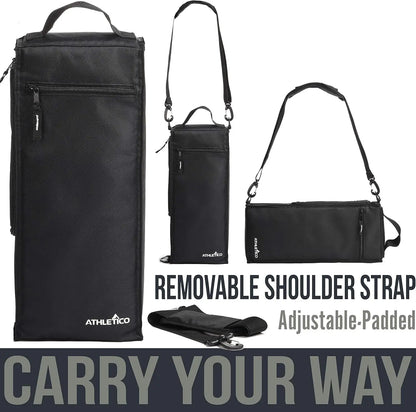 Athletico Golf Cooler Bag – Soft-Sided Insulated Bag Holds 6 Cans or 2 Wine Bottles – Compact & Discreet (Black)