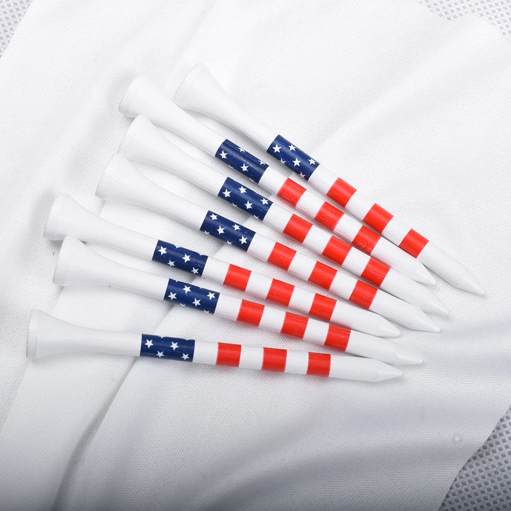 Stars and stripes golf tees-50 pack USA flag design