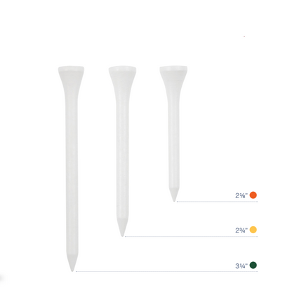 Bamboo Tees 2 3/4" Bumper White Bag 110